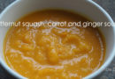 Butternut squash, carrot and ginger soup